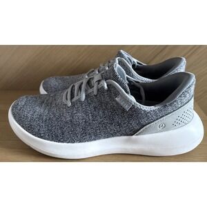 Kizik Womens SZ 8.5 Wide Gray Madrid Eco Knit Hands Free Slip On Comfort Shoes